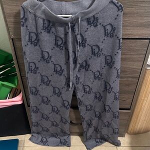 Defected Gray Logo Print Lounge Pants size L